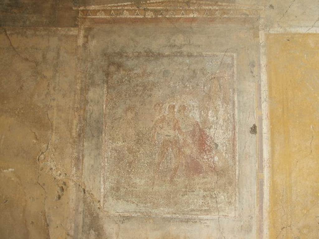 I.7.19 Pompeii. December 2006. South wall of tablinum. Wall painting of Hylas and the Nymphs.
See Bragantini, de Vos, Badoni, 1981. Pitture e Pavimenti di Pompei, Parte 1. Rome: ICCD. (p.75).