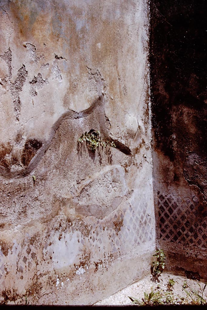 I.7.19 Pompeii. 1972.
North wall and north-east corner of small garden area. Photo by Stanley A. Jashemski.
Source: The Wilhelmina and Stanley A. Jashemski archive in the University of Maryland Library, Special Collections (See collection page) and made available under the Creative Commons Attribution-Non-Commercial License v.4. See Licence and use details.
J72f0096