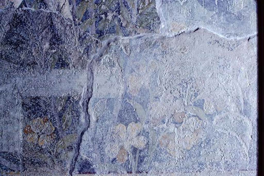 I.9.5 Pompeii, 1968. Room 5, detail of painted flowers. Photo by Stanley A. Jashemski.
Source: The Wilhelmina and Stanley A. Jashemski archive in the University of Maryland Library, Special Collections (See collection page) and made available under the Creative Commons Attribution-Non Commercial License v.4. See Licence and use details.
J68f0151