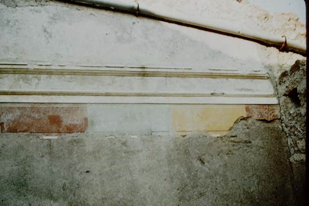 I.9.5 Pompeii. 1957. Room 13, east wall of exedra. Photo by Stanley A. Jashemski.
Source: The Wilhelmina and Stanley A. Jashemski archive in the University of Maryland Library, Special Collections (See collection page) and made available under the Creative Commons Attribution-Non Commercial License v.4. See Licence and use details.
J57f0479
