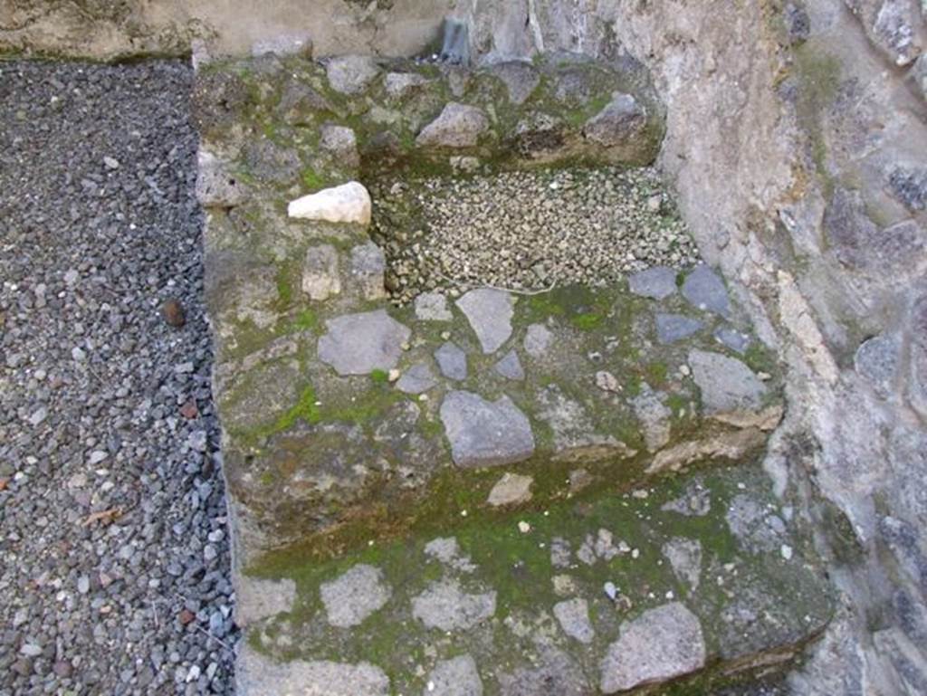 I.9.5 Pompeii. March 2009. Room 2. Remains of staircase to upper floor.