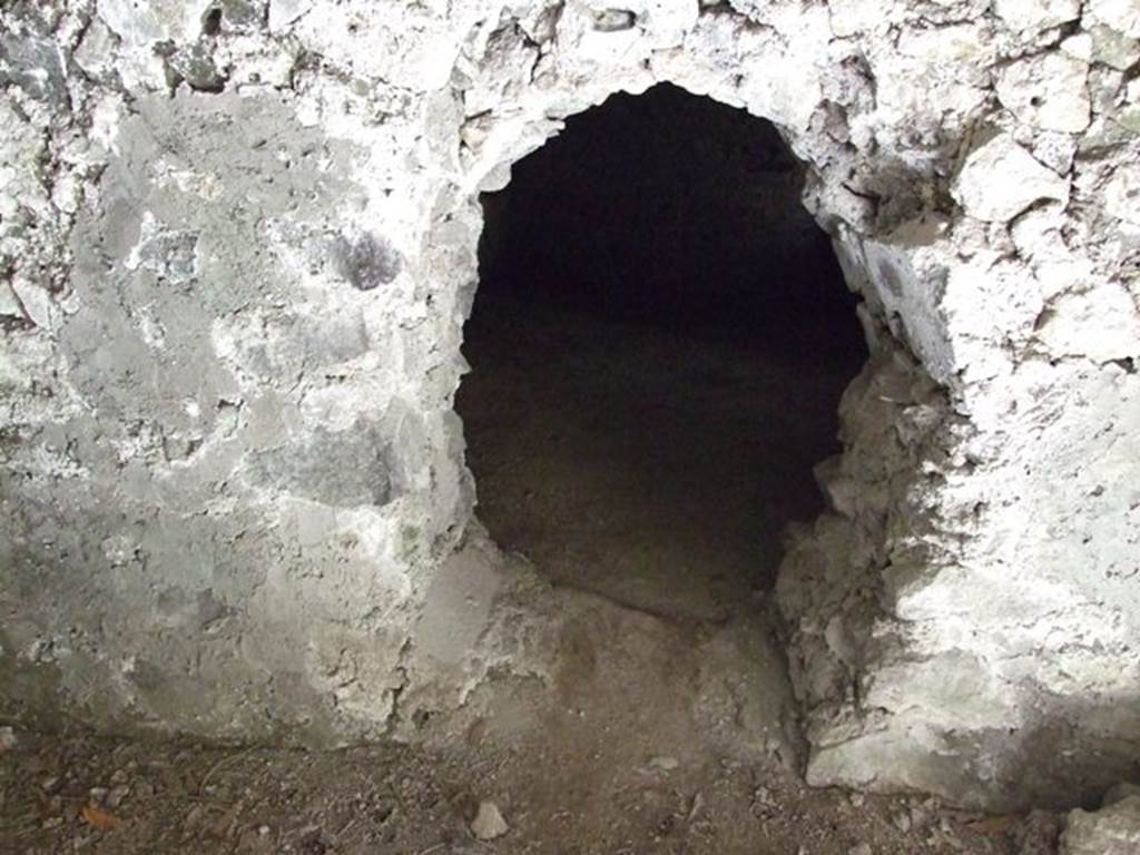 I.10.4 Pompeii. March 2009. Entrance from First to Second Lower storeroom in east wall.