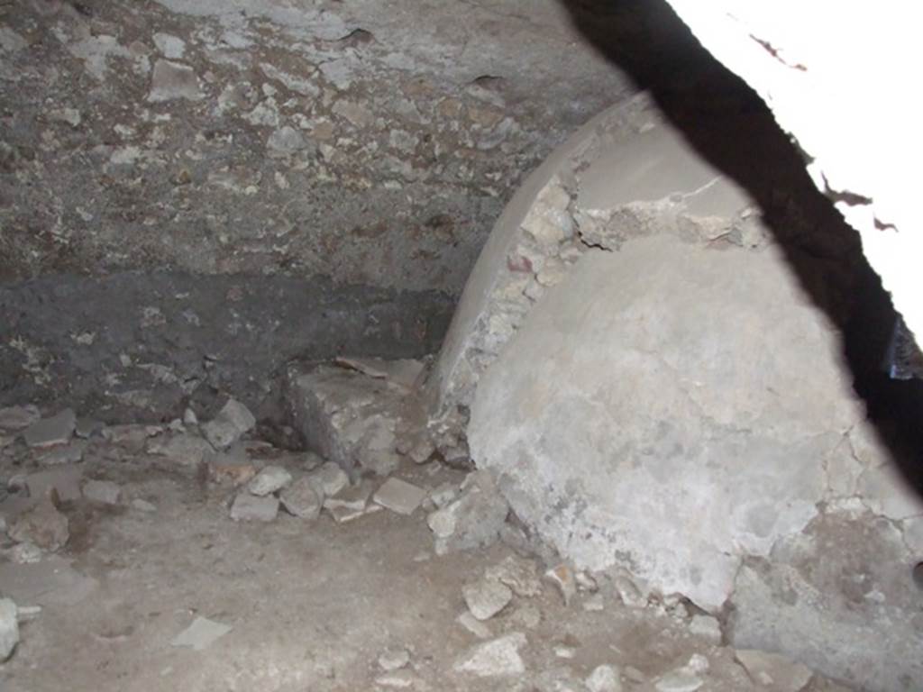 I.10.4 Pompeii. March 2009. Room D. Rear of praefurnium, or boiler.