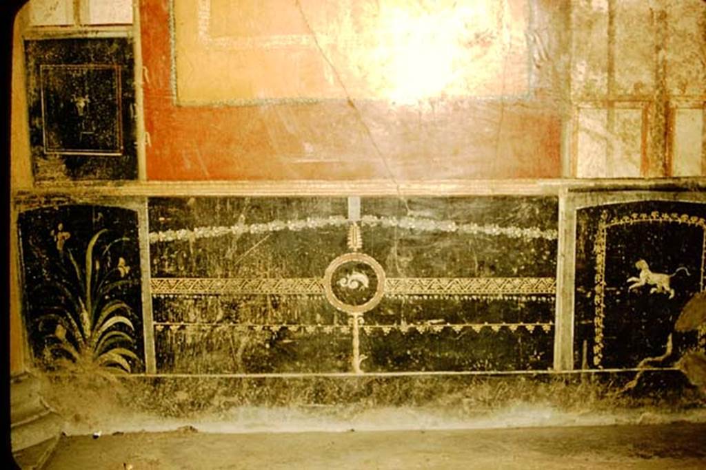 I.10.4 Pompeii. 1957. Room 8, east wall. Photo by Stanley A. Jashemski.
Source: The Wilhelmina and Stanley A. Jashemski archive in the University of Maryland Library, Special Collections (See collection page) and made available under the Creative Commons Attribution-Non Commercial License v.4. See Licence and use details.
J57f0488