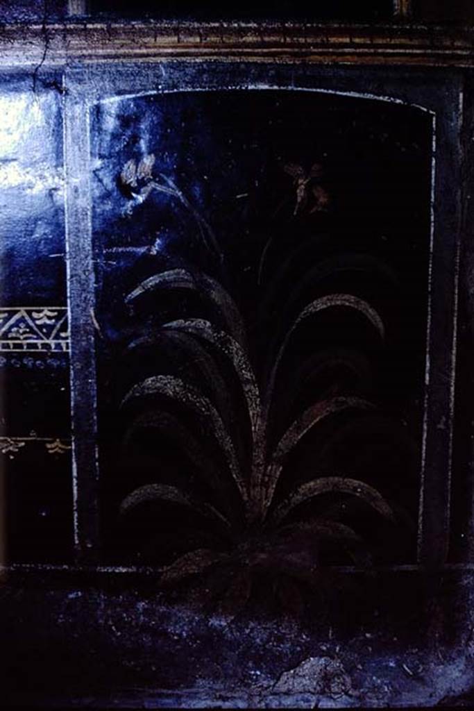 1.10.4 Pompeii. 1966. Detail of panel from east wall. Photo by Stanley A. Jashemski.
Source: The Wilhelmina and Stanley A. Jashemski archive in the University of Maryland Library, Special Collections (See collection page) and made available under the Creative Commons Attribution-Non Commercial License v.4. See Licence and use details.
J66f0390