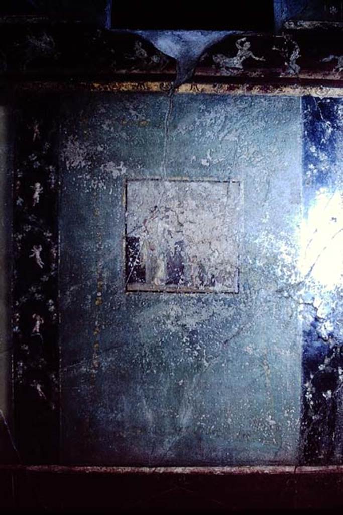 1.10.4 Pompeii. 1966. Room 11, detail of central panel on north wall. Photo by Stanley A. Jashemski.
Source: The Wilhelmina and Stanley A. Jashemski archive in the University of Maryland Library, Special Collections (See collection page) and made available under the Creative Commons Attribution-Non Commercial License v.4. See Licence and use details.
J66f0393