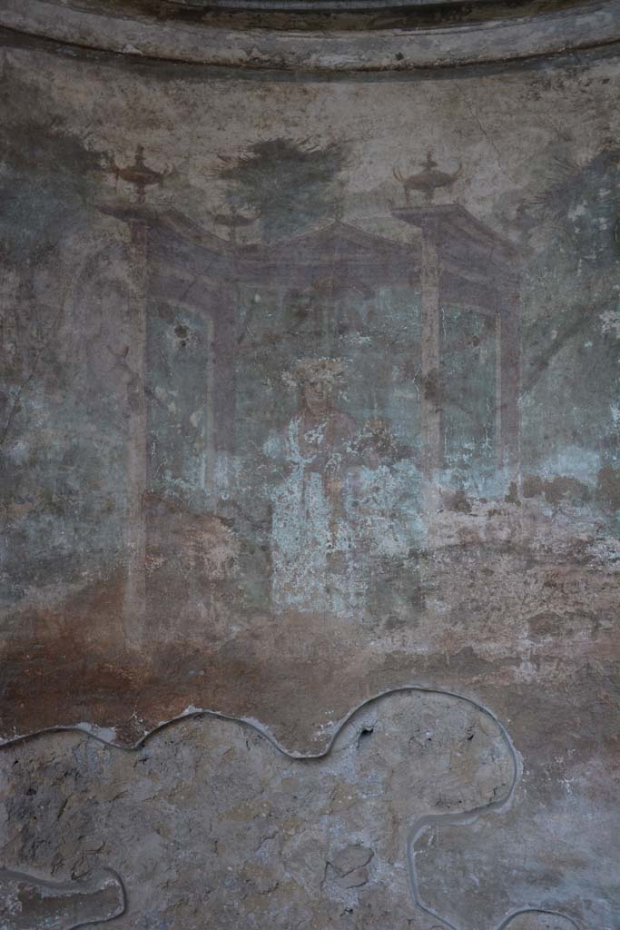 I.10.4 Pompeii. October 2017. Alcove 24, detail of painted plaster of Venus and cherubs in temple.
Foto Annette Haug, ERC Grant 681269 DÉCOR.