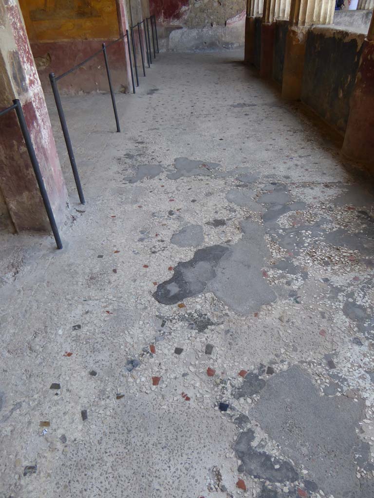 I.10.4 Pompeii. September 2018. Looking west across flooring in south portico.
Foto Annette Haug, ERC Grant 681269 DÉCOR.