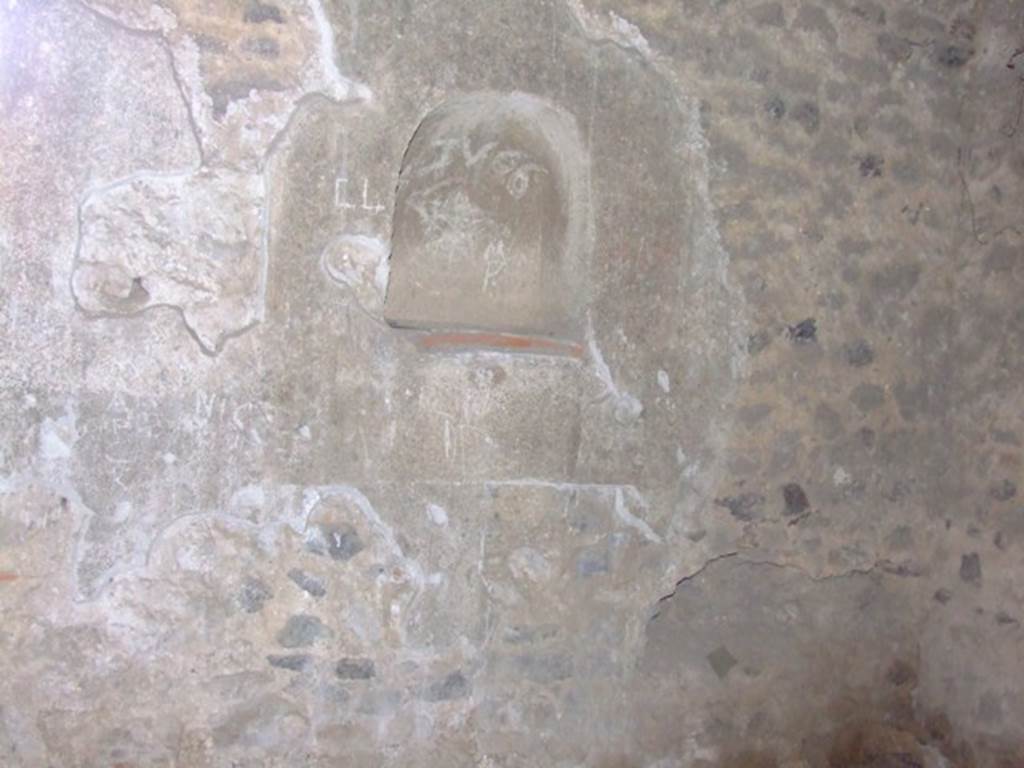II.3.3 Pompeii. March 2009. Room 16, East wall. Niche.