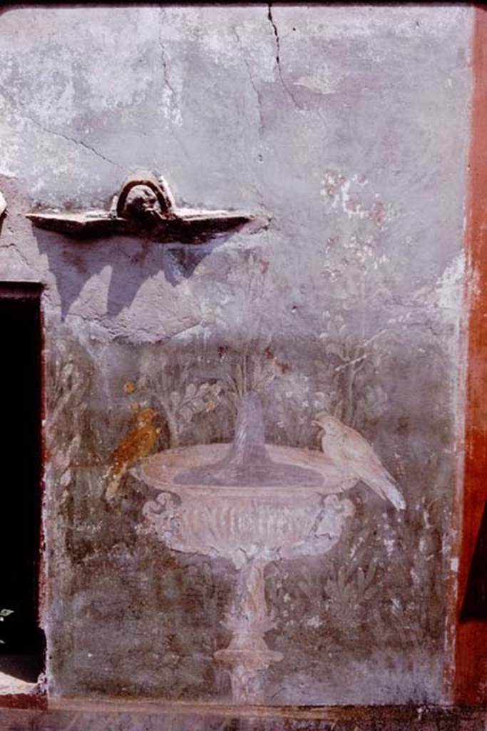 II.3.3 Pompeii. 1964. Room 11, painted panel on exterior wall of room 10. Photo by Stanley A. Jashemski.
Source: The Wilhelmina and Stanley A. Jashemski archive in the University of Maryland Library, Special Collections (See collection page) and made available under the Creative Commons Attribution-Non Commercial License v.4. See Licence and use details.
J64f0930