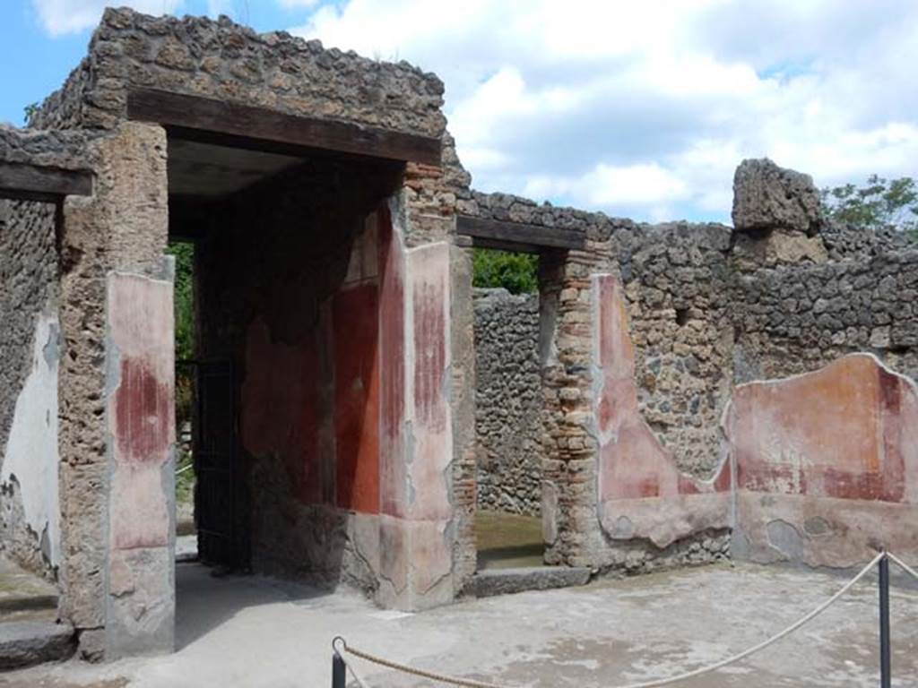 II.3.3 Pompeii. May 2016. Room 2, atrium. Looking north to entrance doorway, in centre, and room 3, on right. Photo courtesy of Buzz Ferebee.