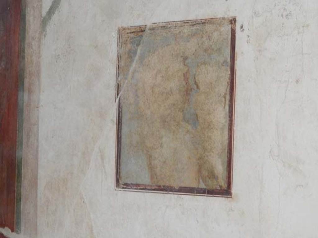 II.3.3 Pompeii. May 2016.
Room 4, central wall painting from south wall, with remains of painting of Hermes and Dionysus.
Photo courtesy of Buzz Ferebee.