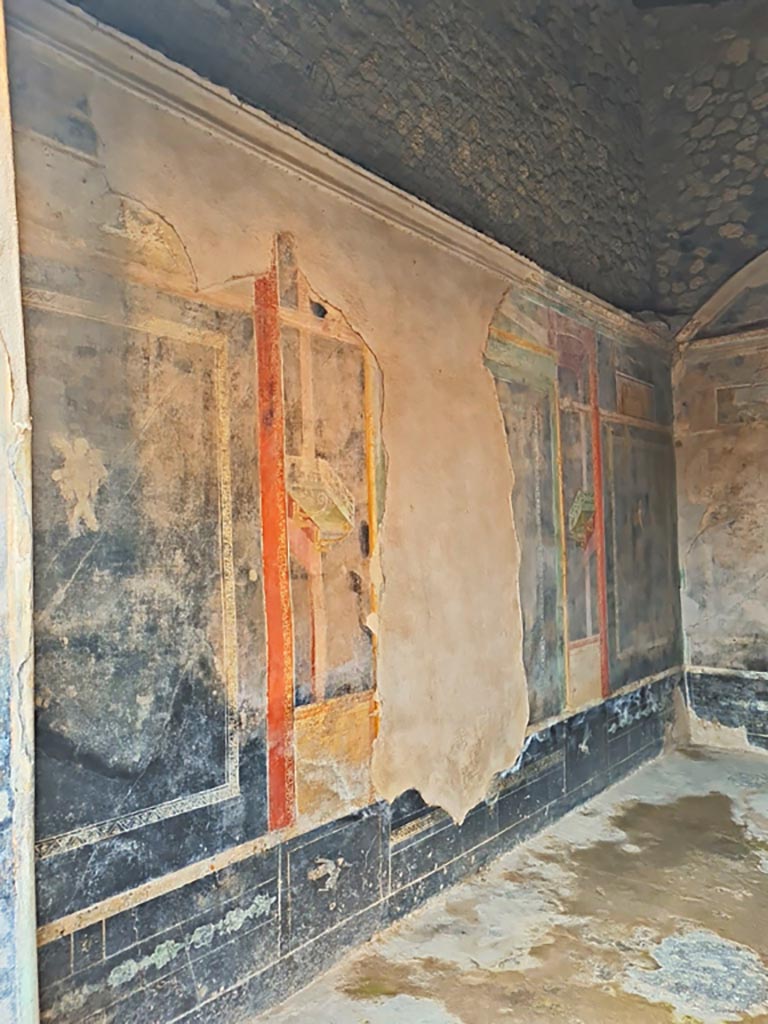 II.3.3 Pompeii. March 2024. Room 6, looking west along south wall. Photo courtesy of Giuseppe Ciaramella.