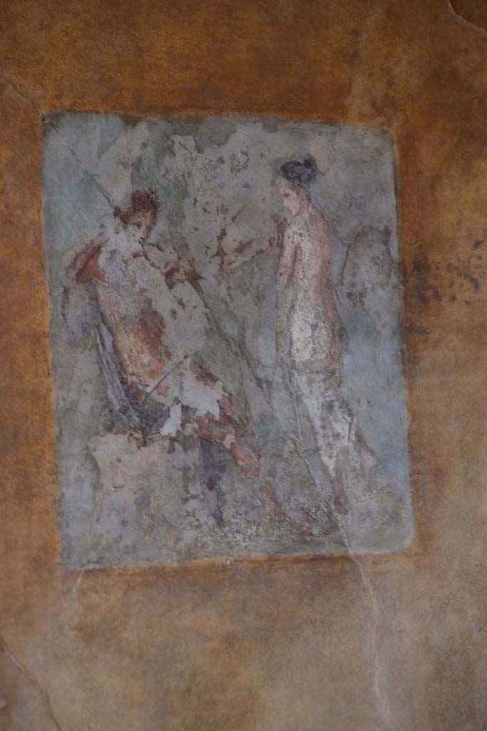 II.3.3 Pompeii. September 2017. Room 9, central painting from north wall, the myth of Apollo and Daphne.
Photo courtesy of Klaus Heese.