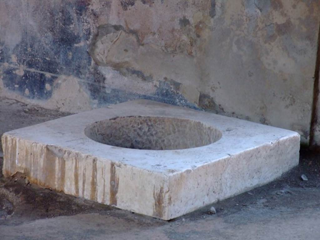 II.3.3 Pompeii. March 2009. Room 11, North Portico. Cistern mouth.