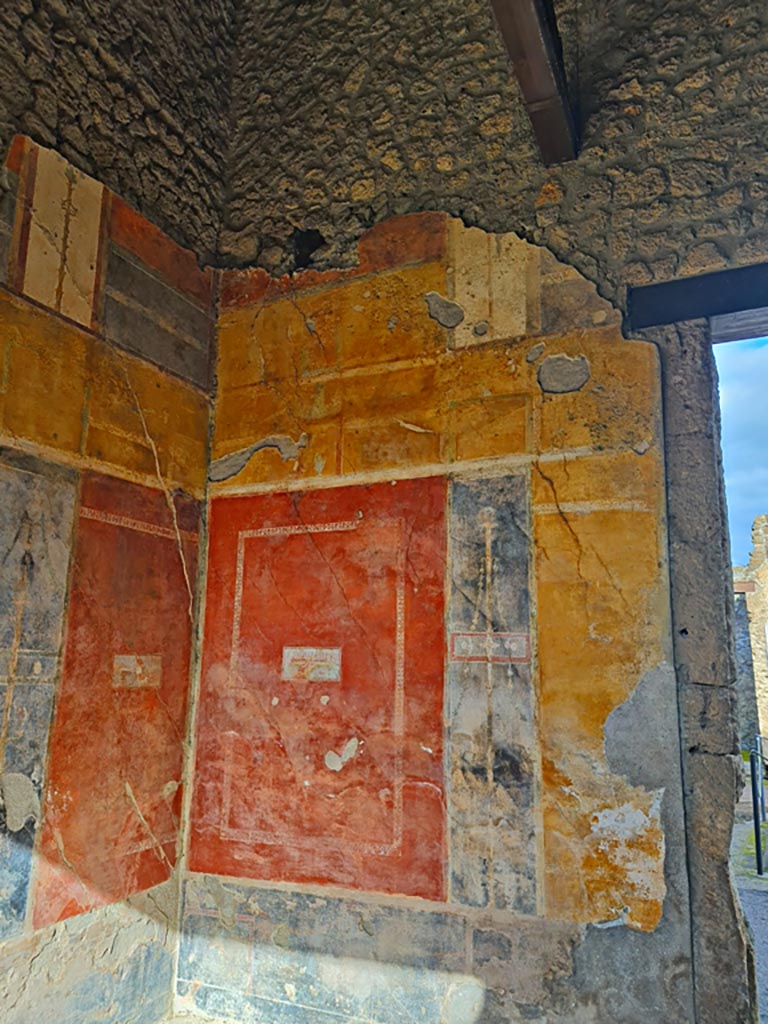 II.3.3 Pompeii. March 2024.
Room 11, looking towards north wall of north portico. Photo courtesy of Giuseppe Ciaramella.