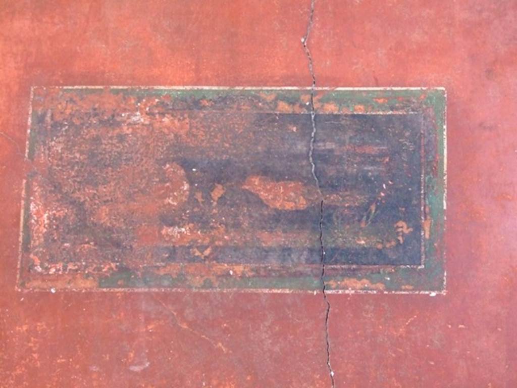 II.3.3 Pompeii. March 2009. Room 11, painted panel of birds from south end of west wall of north portico.