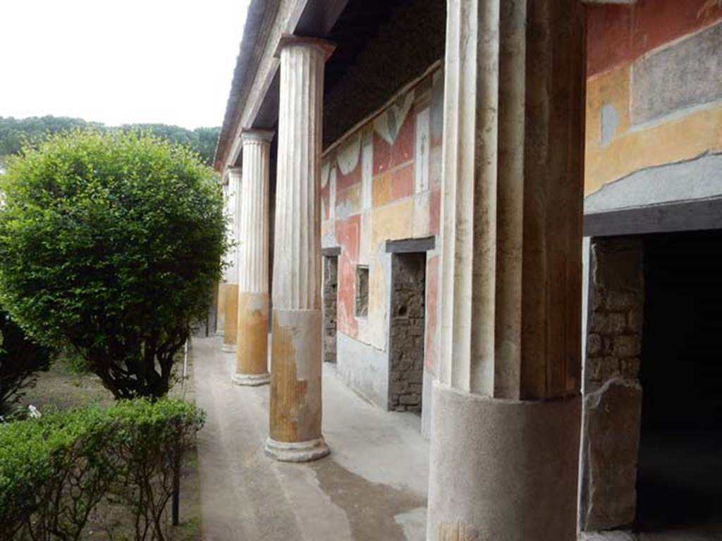II.3.3 Pompeii. May 2016. Room 11, Looking south along west portico from near doorway to room 5. Photo courtesy of Buzz Ferebee.