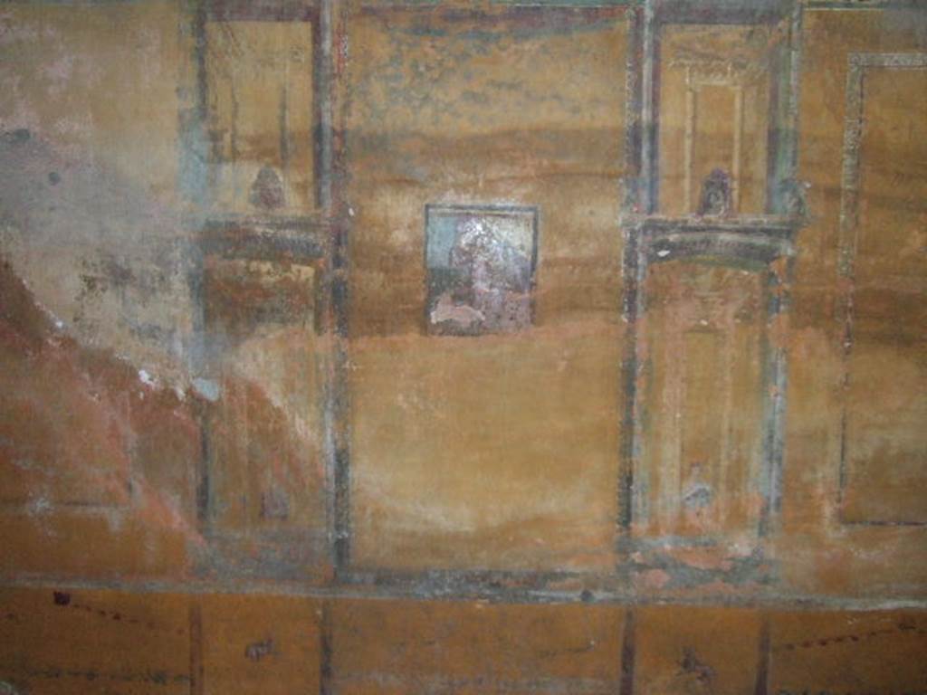 II.3.3 Pompeii. December 2005. Room 12, Cubiculum. North wall.