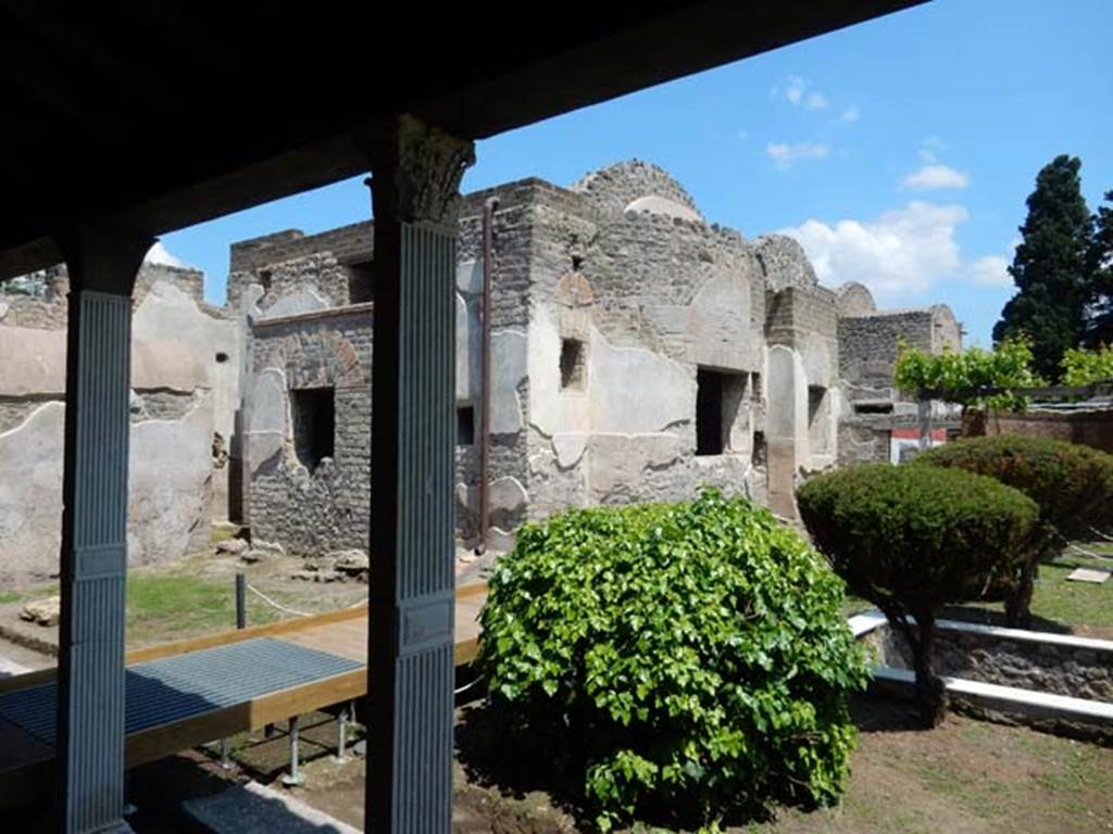 II.4.6 Pompeii. May 2016. Looking north-east towards baths’ area, from west portico.
Photo courtesy of Buzz Ferebee.