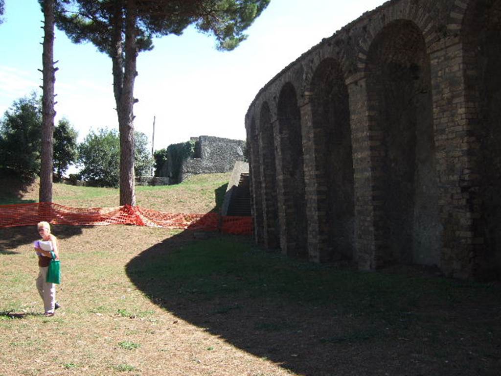 II.6 Pompeii. September 2005. North end of Amphitheatre.
