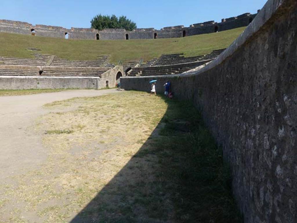 II.6 Pompeii. June 2012. Looking towards south side of arena of Amphitheatre. Photo courtesy of Michael Binns.
