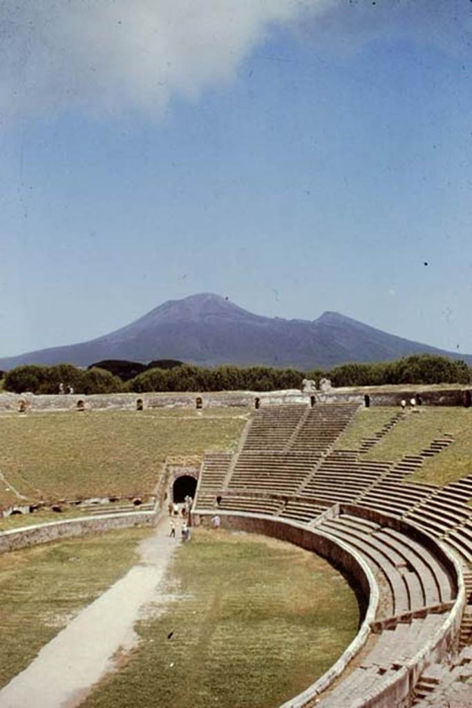 II.6 Pompeii. 1961. Looking north across ampitheatre. Photo by Stanley A. Jashemski.
Source: The Wilhelmina and Stanley A. Jashemski archive in the University of Maryland Library, Special Collections (See collection page) and made available under the Creative Commons Attribution-Non Commercial License v.4. See Licence and use details.
J61f0354