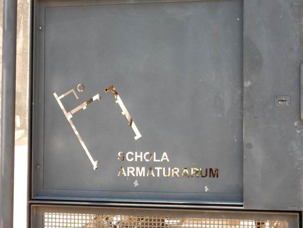 III.3.6 Pompeii. May 2018. Name board. Photo courtesy of Buzz Ferebee.