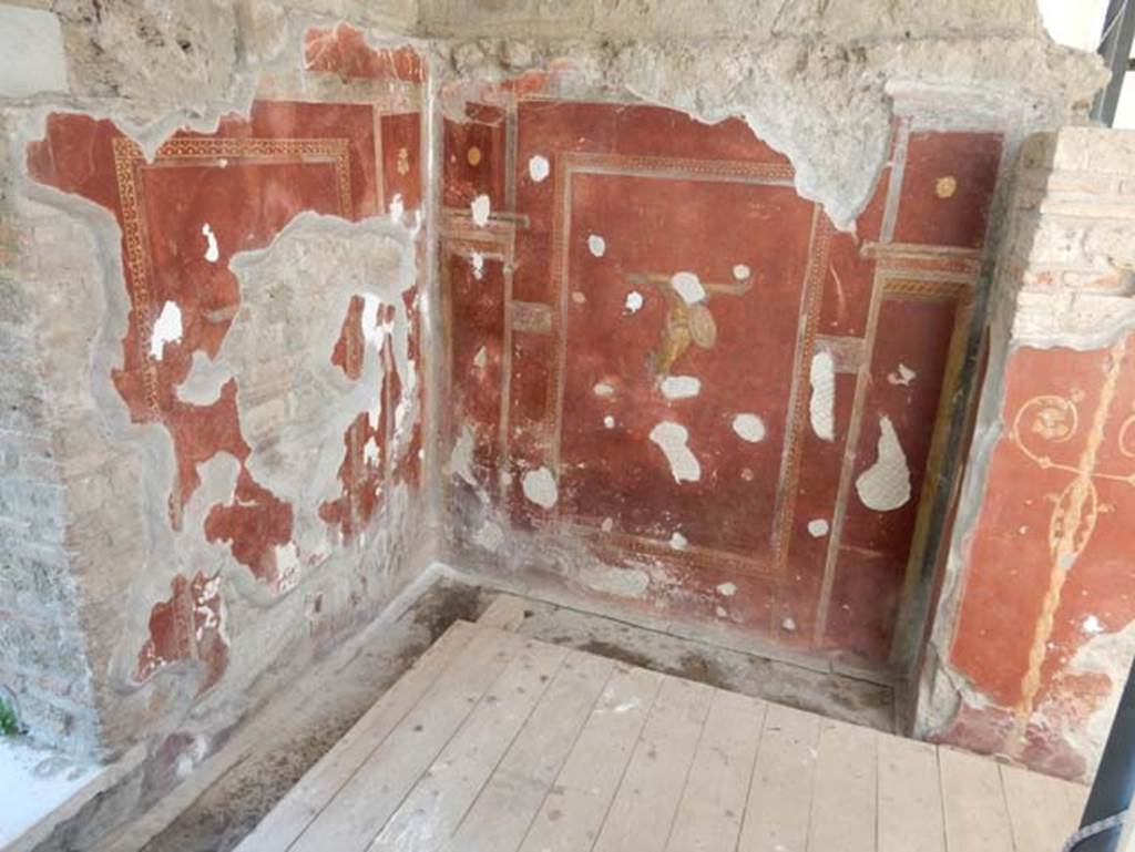 III.3.6 Pompeii. May 2018. East wall in north-east corner. Photo courtesy of Buzz Ferebee.