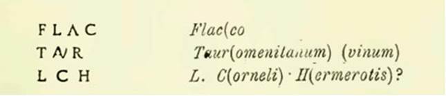 30306 graffito 10 NdS 1927 p89 flacco