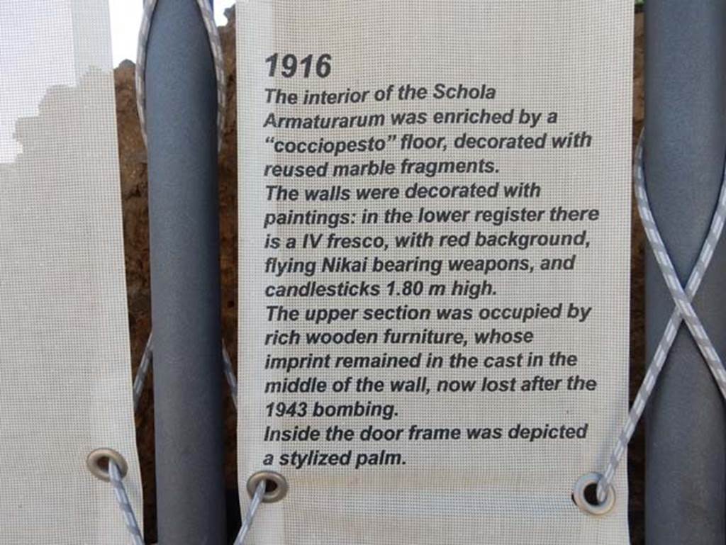 III.3.6 Pompeii. May 2018. Display information notice. Photo courtesy of Buzz Ferebee.