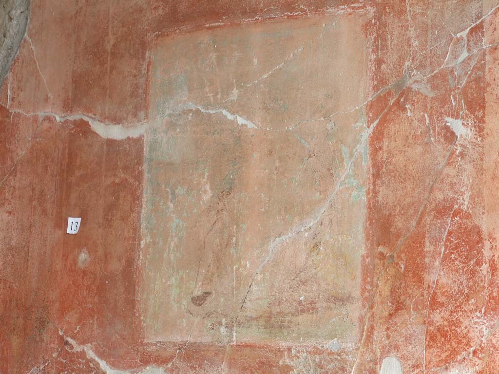 V.1.18 Pompeii. March 2009. Exedra “o”, east wall. Remains of wall painting of Ariadne abandoned.
See Sogliano, A., 1879. Le pitture murali campane scoverte negli anni 1867-79. Napoli: Giannini. P. 98, No 536.
See Schefold, K., 1957. Die Wände Pompejis. Berlin: De Gruyter. p. 64-5.