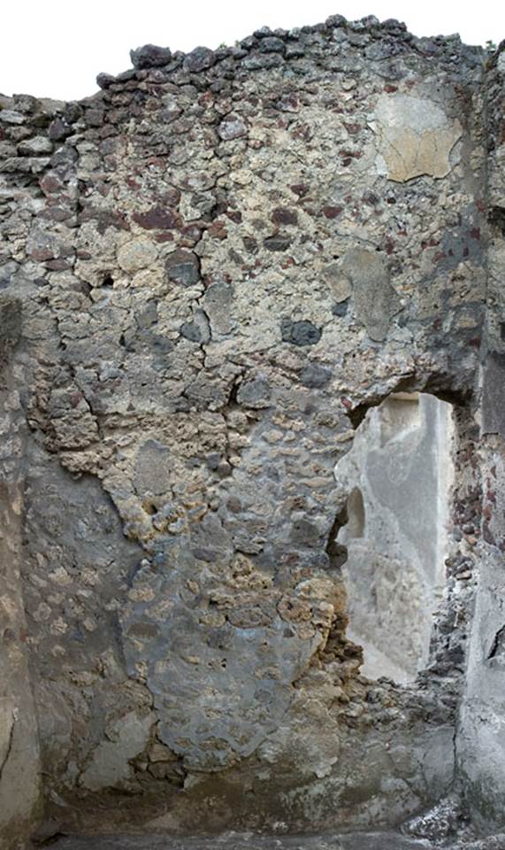 V.1.18 Pompeii. c.2005-2008.
Room “s”, north wall of room on east side of corridor “q”. Photo by Hans Thorwid.
Photo courtesy of The Swedish Pompeii Project.