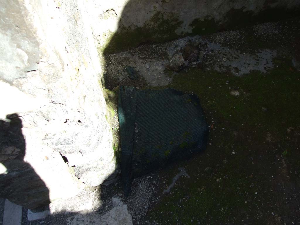 V.1.26 Pompeii. March 2009. Room “f”, floor of cubiculum in south-west corner of atrium.