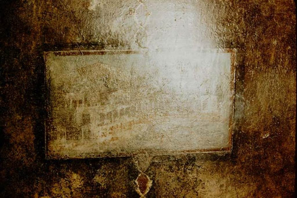 V.4.a Pompeii. 1957. South wall of tablinum. Detail of wall painting of villa.
Photo by Stanley A. Jashemski
Source: The Wilhelmina and Stanley A. Jashemski archive in the University of Maryland Library, Special Collections (See collection page) and made available under the Creative Commons Attribution-Non Commercial License v.4. See Licence and use details.
J57f0285