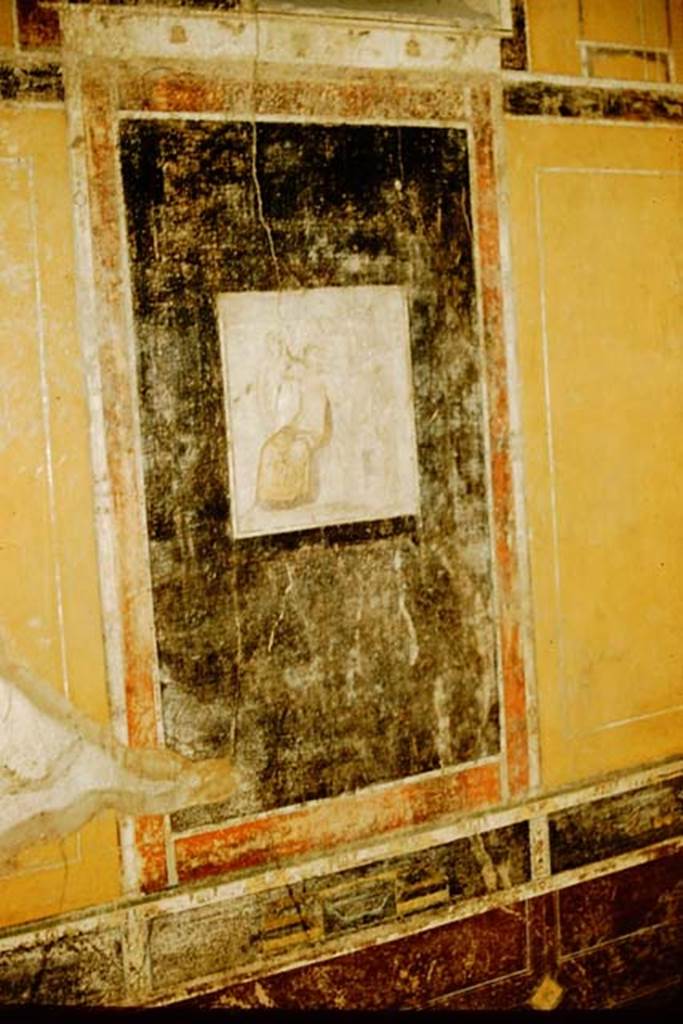 V.4.a Pompeii. 1957. Central wall painting of the Toilet of Venus or the Toilette of Aphrodite, on the east wall of the cubiculum. Photo by Stanley A. Jashemski.
Source: The Wilhelmina and Stanley A. Jashemski archive in the University of Maryland Library, Special Collections (See collection page) and made available under the Creative Commons Attribution-Non Commercial License v.4. See Licence and use details.
J57f0305