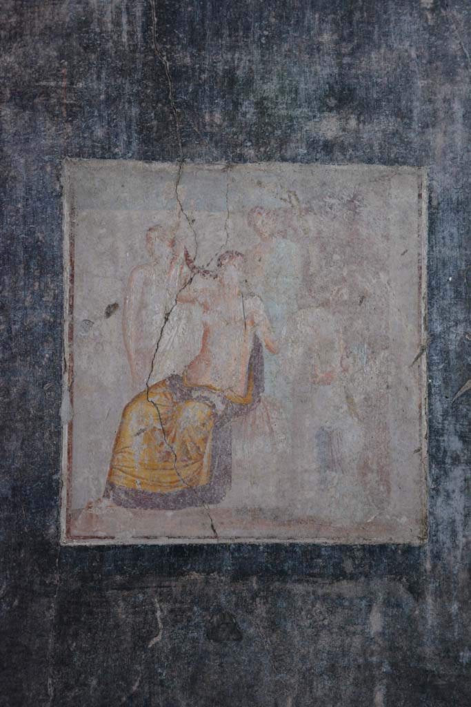 V.4.a Pompeii. March 2018. Room ‘g’, central wall painting from east wall of cubiculum.
Foto Annette Haug, ERC Grant 681269 DÉCOR.