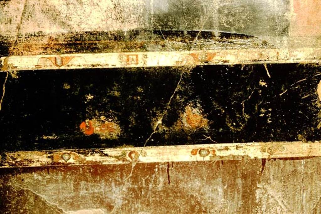 V.4.a Pompeii. 1957. South end of west wall of cubiculum on south side of atrium.
Photo by Stanley A. Jashemski.
Source: The Wilhelmina and Stanley A. Jashemski archive in the University of Maryland Library, Special Collections (See collection page) and made available under the Creative Commons Attribution-Non Commercial License v.4. See Licence and use details.
J57f0294