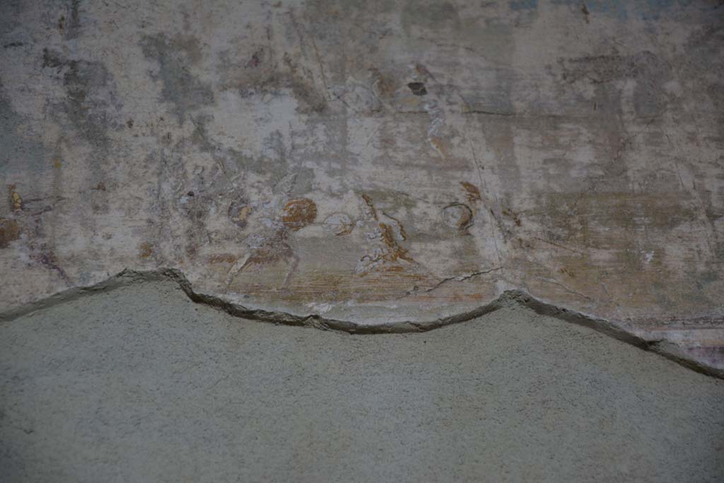 V.4.a Pompeii. March 2019. Room ‘g’, detail from painting on north wall above doorway.
Foto Annette Haug, ERC Grant 681269 DÉCOR.