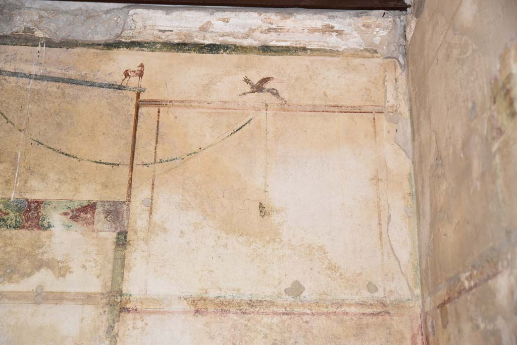 V.4.a Pompeii. March 2018. Room ‘c’, upper side panel at west end of south wall.
Foto Annette Haug, ERC Grant 681269 DÉCOR.