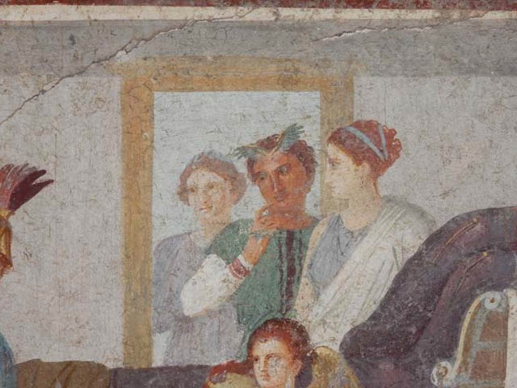 V.4.a Pompeii. May 2015. Detail from central panel on north wall. Photo courtesy of Buzz Ferebee.