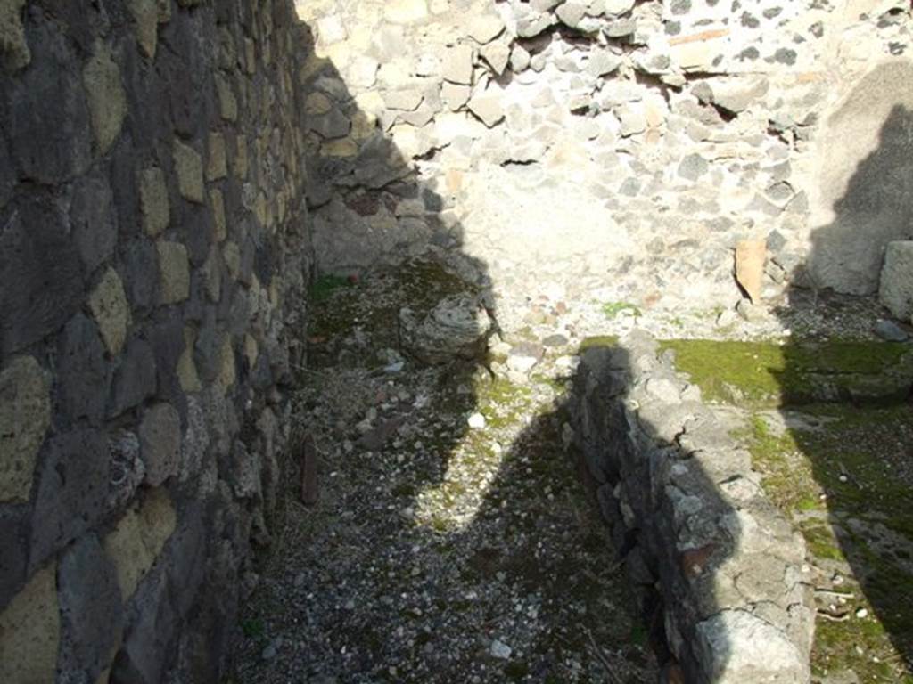 VI.1.7 Pompeii. December 2007. Room 3, north wall.