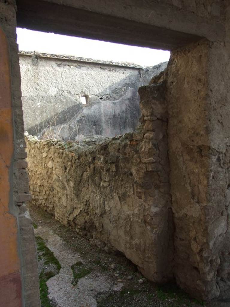 VI.1.7 Pompeii. December 2007. Room 20, corridor looking east.