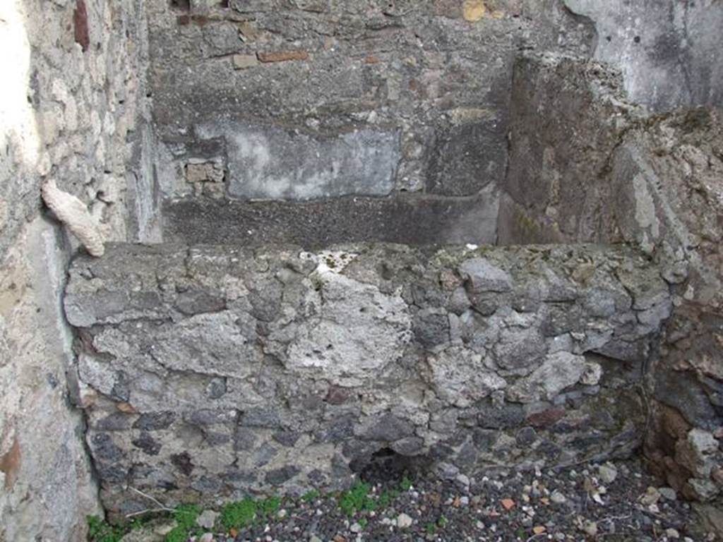 VI.1.7 Pompeii. December 2007. Room 33, cistern or tank near east wall.