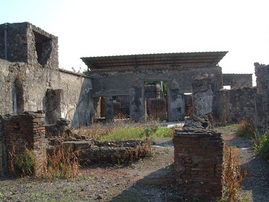 VI.1.7 House of the Vestals. Looking across atrium towards entrance. Photograph May 2001 courtesy of Current Archaeology.