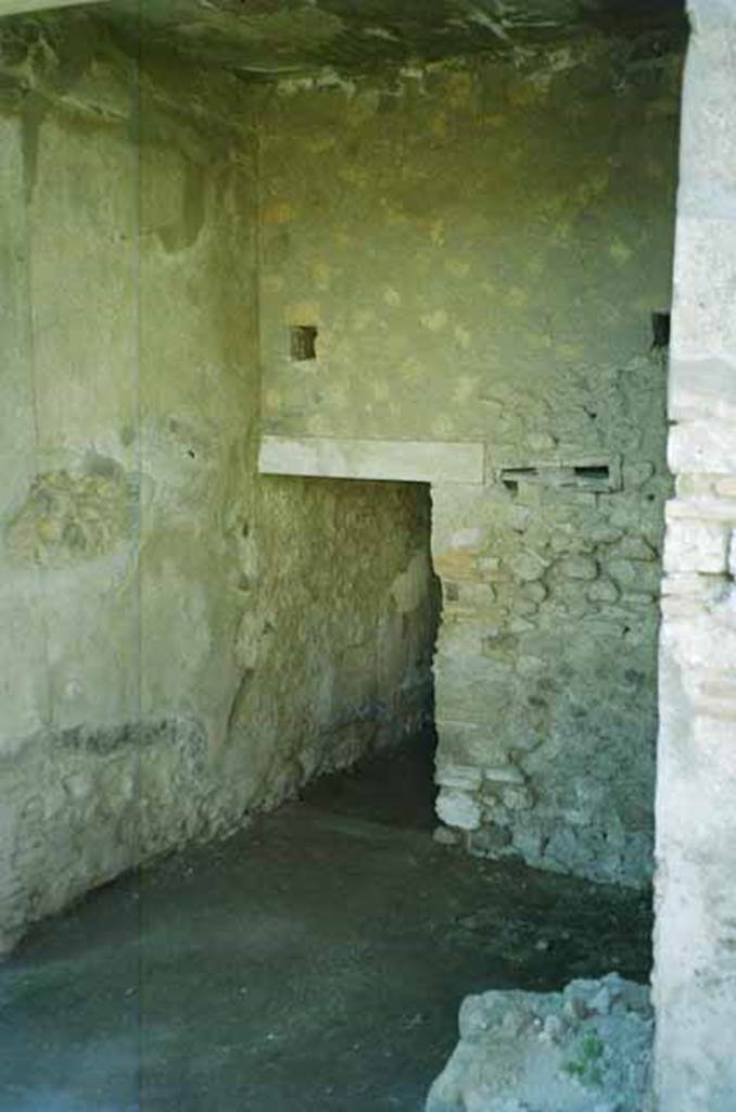 VI.2.4 Pompeii. June 2010.
Doorway to small room in west wall of area near summer triclinium. Photo courtesy of Rick Bauer.