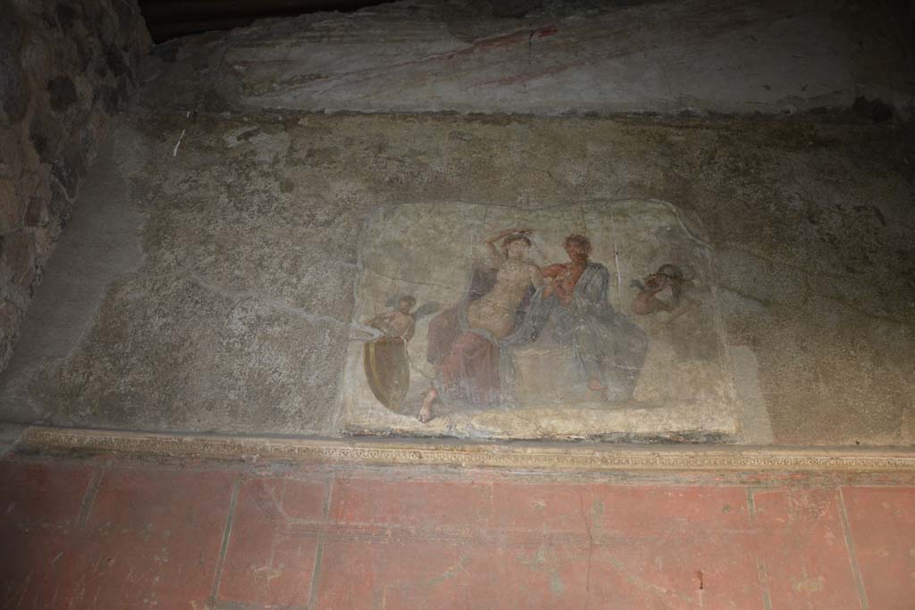 VI.2.4 Pompeii. December 2017. Upper south wall with painting of Ares and Aphrodite/Mars and Venus.
Foto Annette Haug, ERC Grant 681269 DÉCOR.
