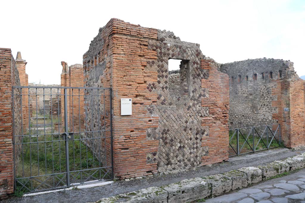 VI.3.3 Pompeii. December 2018.
Looking east towards entrance doorway, on left, with VI.3.4, on right. Photo courtesy of Aude Durand.