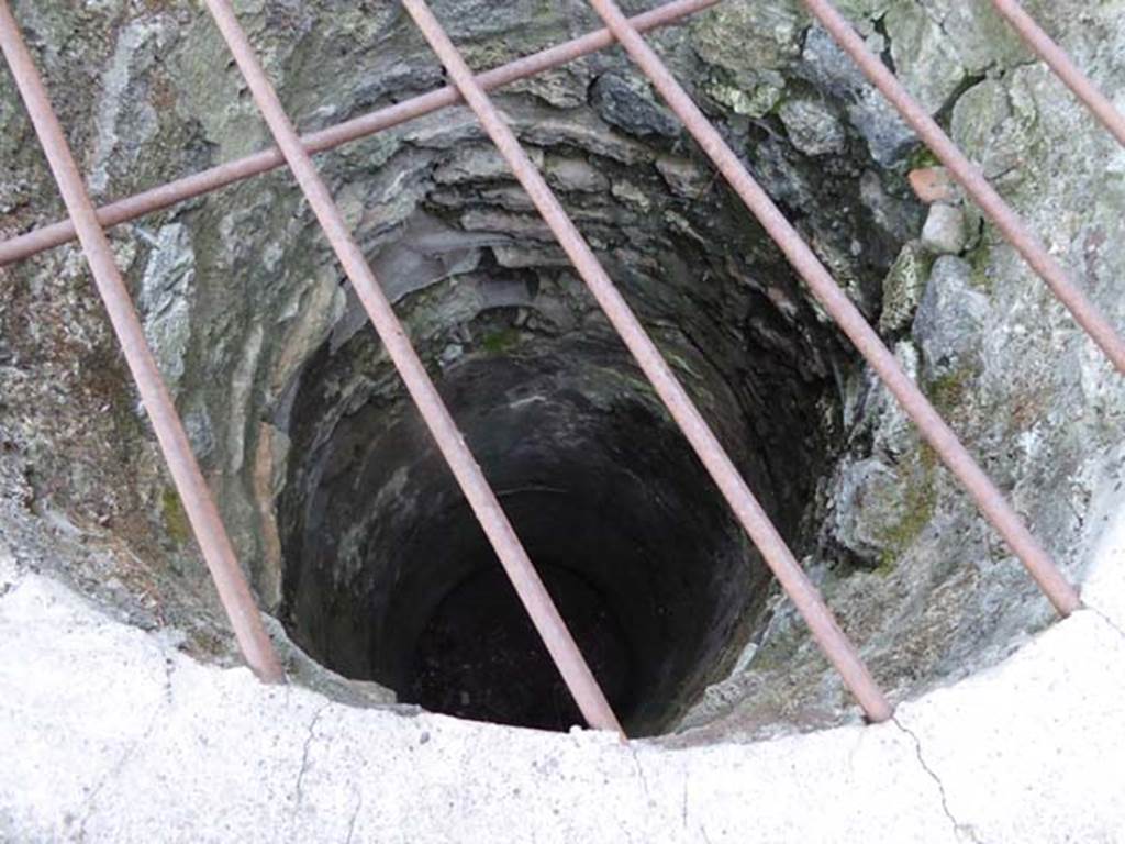 VI.7.23 Pompeii. October 2014. Well, near west wall of garden terrace. Photo courtesy of Michael Binns.