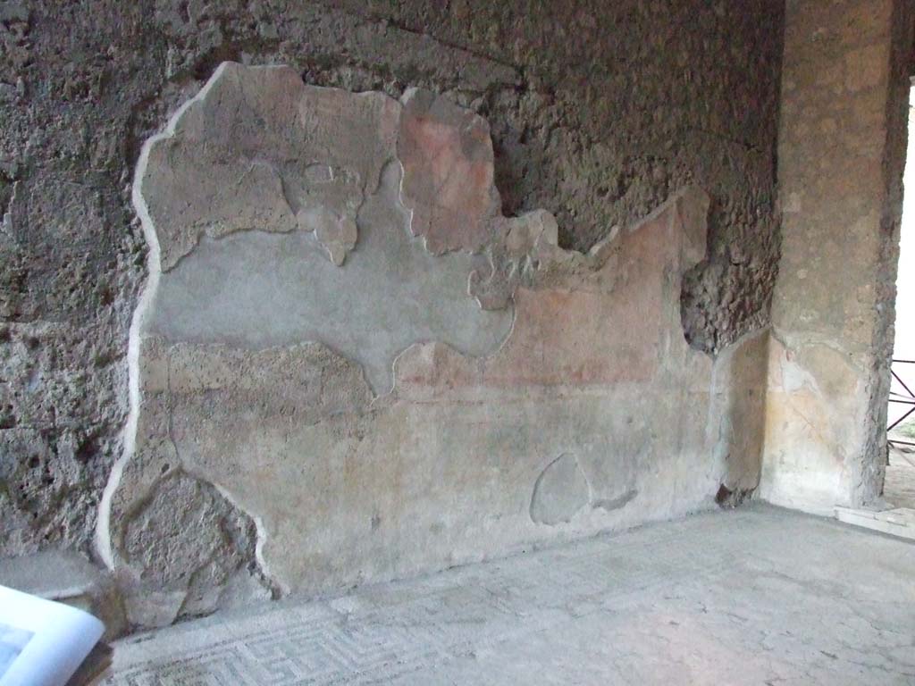 VI.8.23 Pompeii. December 2006. South wall of tablinum, looking west.